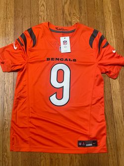 Nike Cincinnati Bengals Joe Burrow #9 NFL Football Jersey Orange/Black