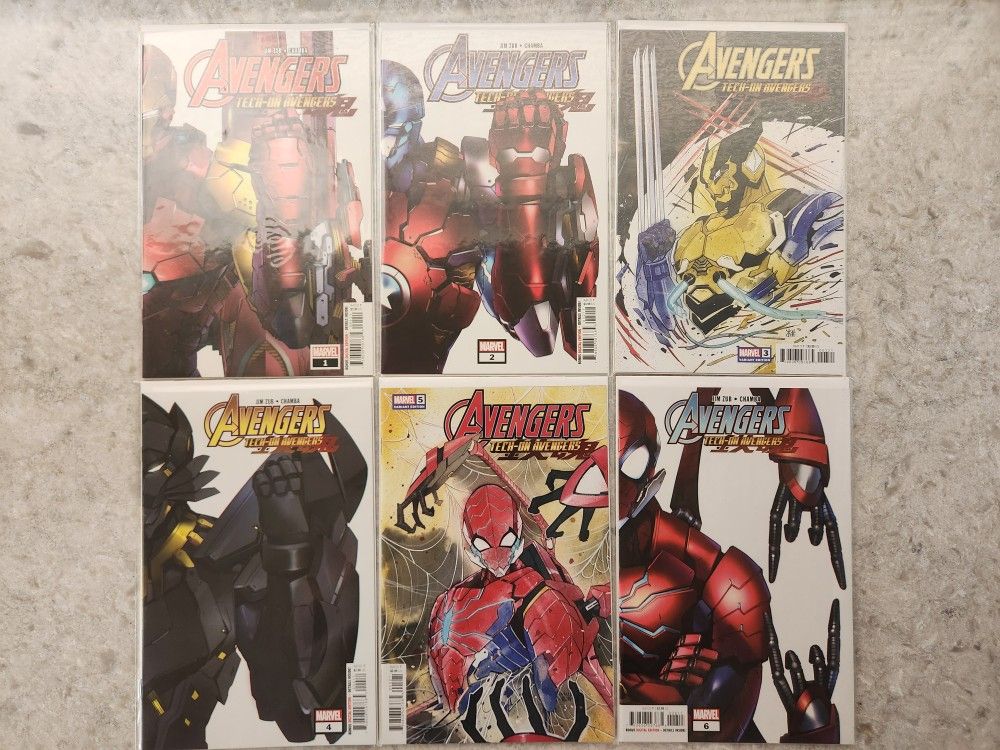 Avengers: Tech-On Avengers #1-6 Complete Set