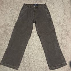 Abercomie brown carpenter jeans