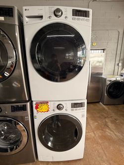 Used White LG Washer and Dryer