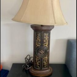 Vintage Antique Lamp With Shade