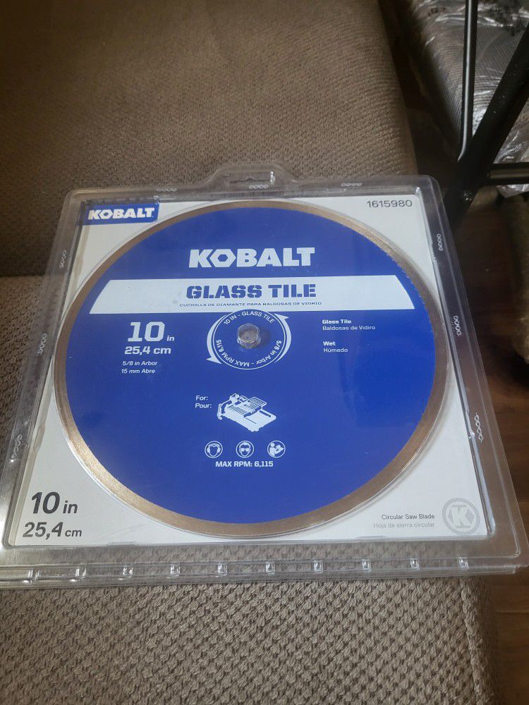 Glass tile Kobalt 10-in Wet Continuous Rim Diamond Saw Blade