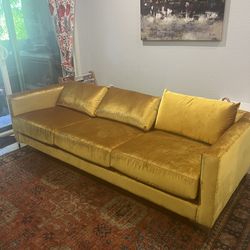 Beautiful Gold/Yellow Accent Couch