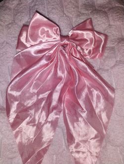 Pink Silk Bow