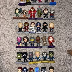 McDonald’s Marvel Avengers Endgame Figure Toys Complete Set With Extras Iron Man Captain America Thor Hulk Black Widow Spider-Man