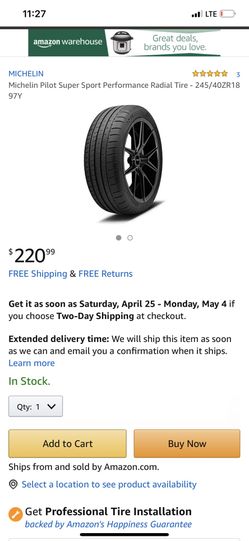 Michelin Pilot Super Sport Performance Radial Tire - 245/40ZR18 97Y