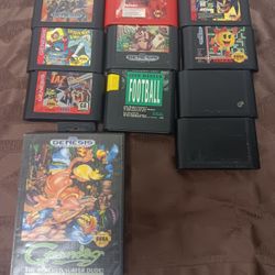 Sega Genesis Game Lot Of 11