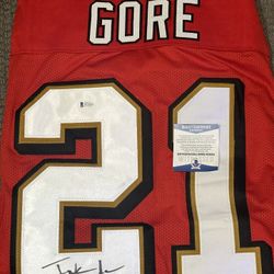 Frank Gore Authentic Signed 49ers Jersey (Beckett Certified)