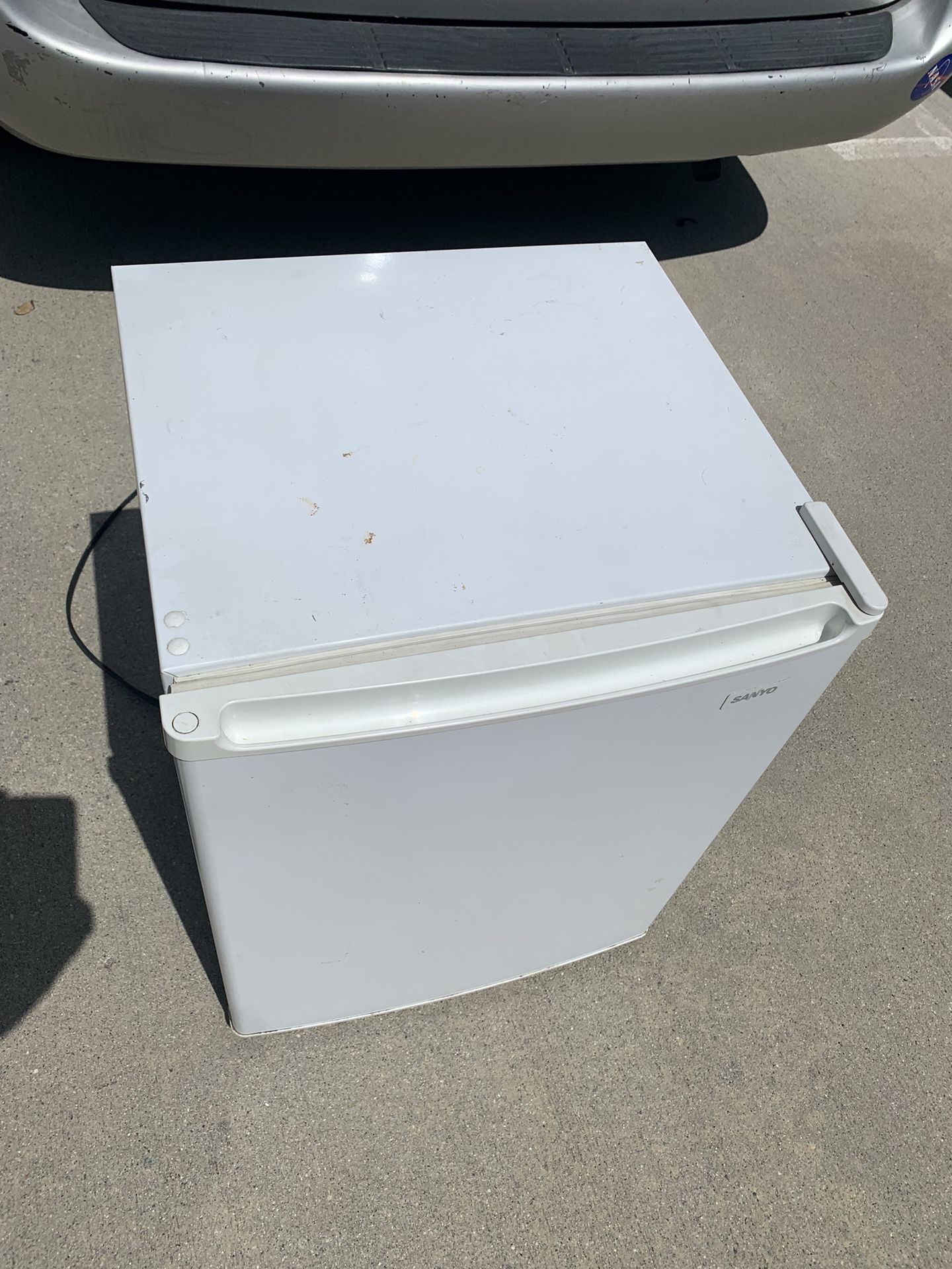 Old Working Used Small Fridge As Is 