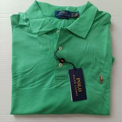Size XXL Polo Ralph Lauren Men's Green Classic Fit Polo Shirt
