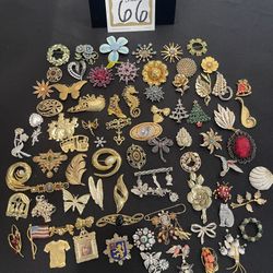#66 Brooches Lot (Read Description)