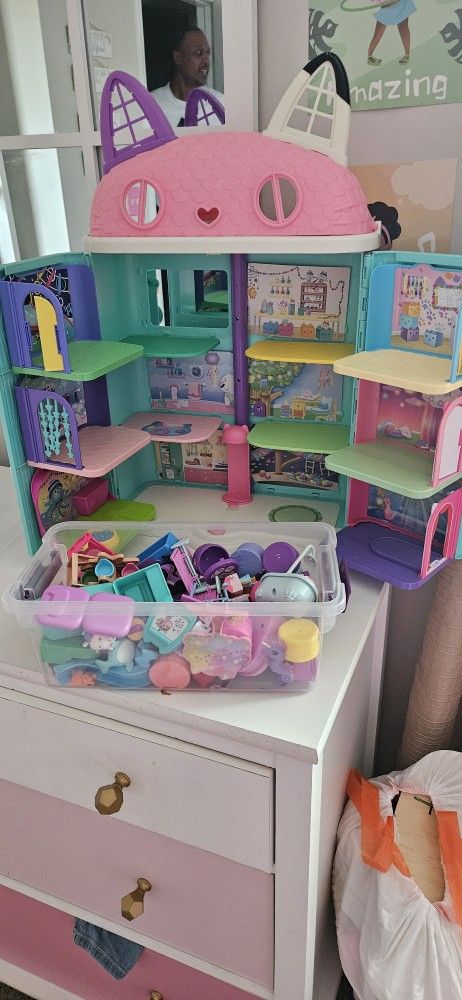 Gabby Dollhouse House And Rooms With Accessories
