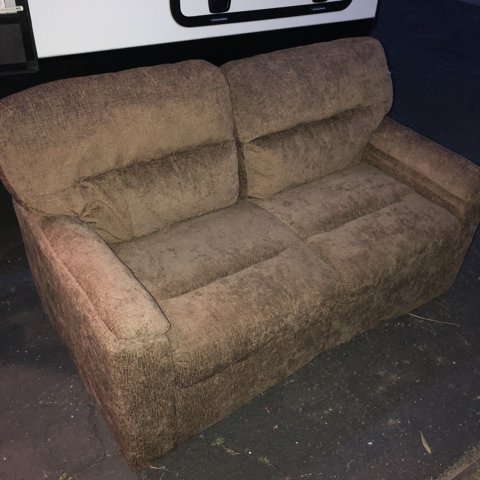 Sleeper sofa pullout couch loveseat from 2016 RV like new