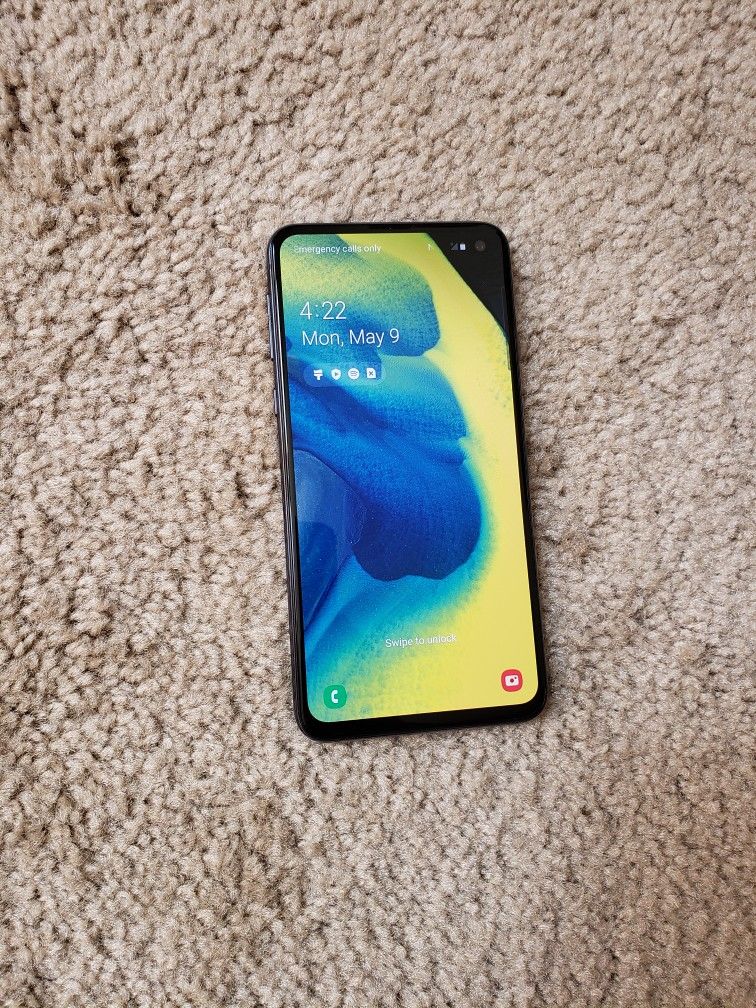 128GB UNLOCKED S10e Samsung Galaxy  T-Mobile AT&T Cricket Verizon Tmobile Smartphone ( s10 E ) Model