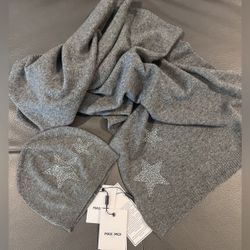 Cashmere Beanie And Scarf Set