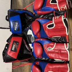 RDX Boxing Gloves, Head Guards & Under Armor String Bag Included