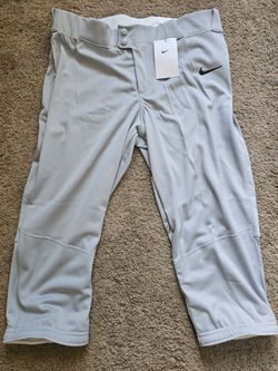 New Nike Vapor Select 3/4 Softball Pants Style AV6642-052 Gray Women's Large