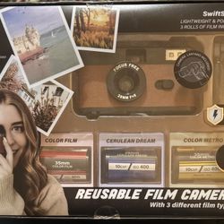 Reusable Film 35 mm Camera With 3 Different Films