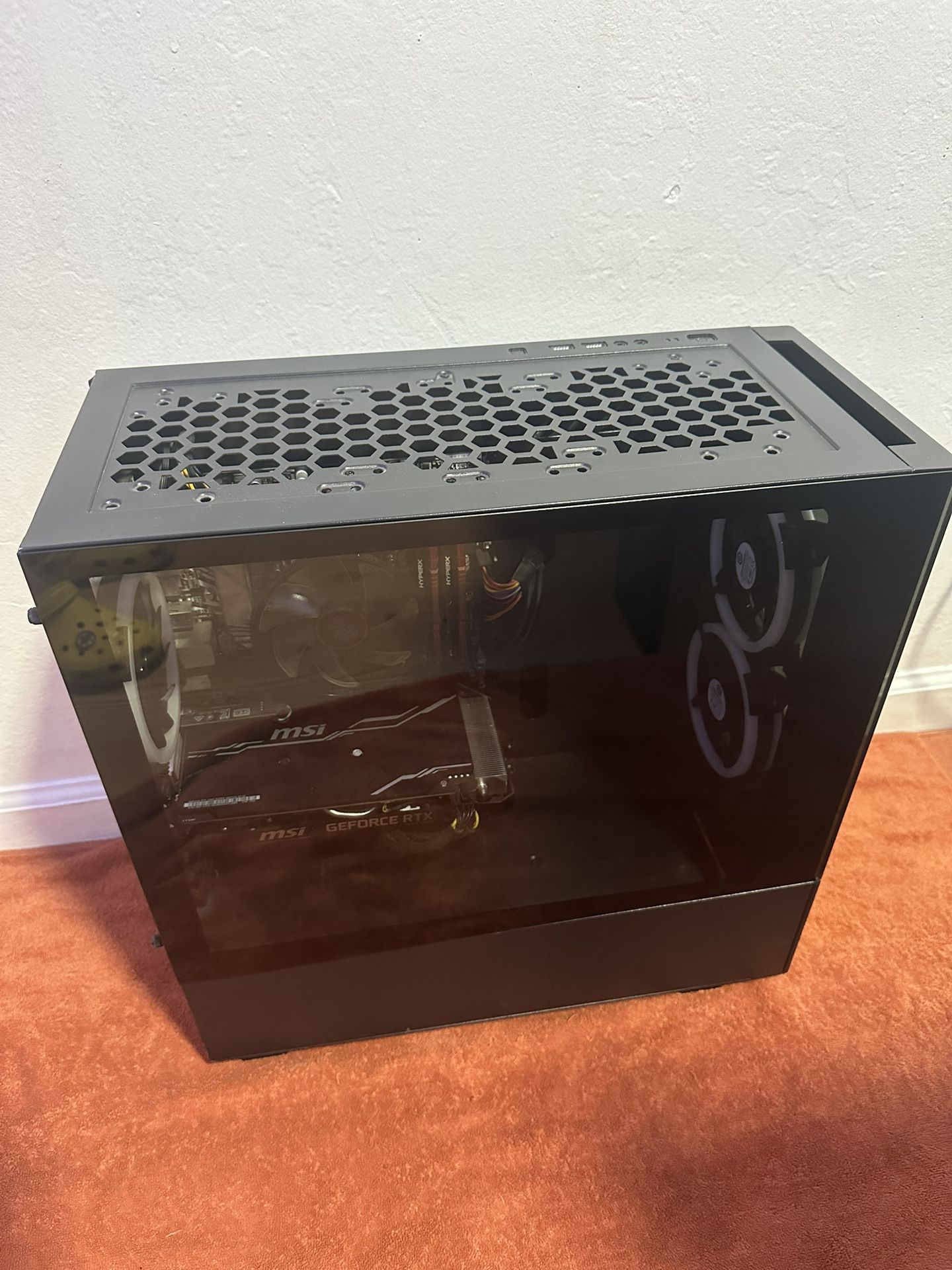 CyberPowerPC  Gaming Desktop - Intel Core i7-9700f  - 2 RAM 8GB 2RAM 4GB - msi GeForce RTX 2060 Super Ventus- 1TB SSD 1-128gb - Black 