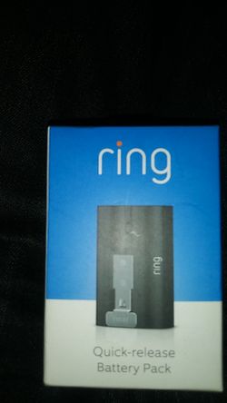 Ring quick release battery pack