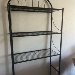Mid-Century Modern Black Shelf