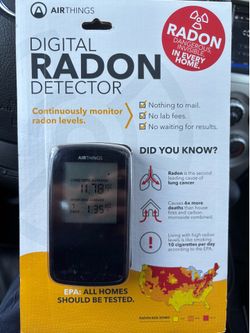 AirThings 2350 Digital Radon Detector with Continuous Monitoring New