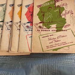 Collectible Full Set Sewing Lessons -1948 