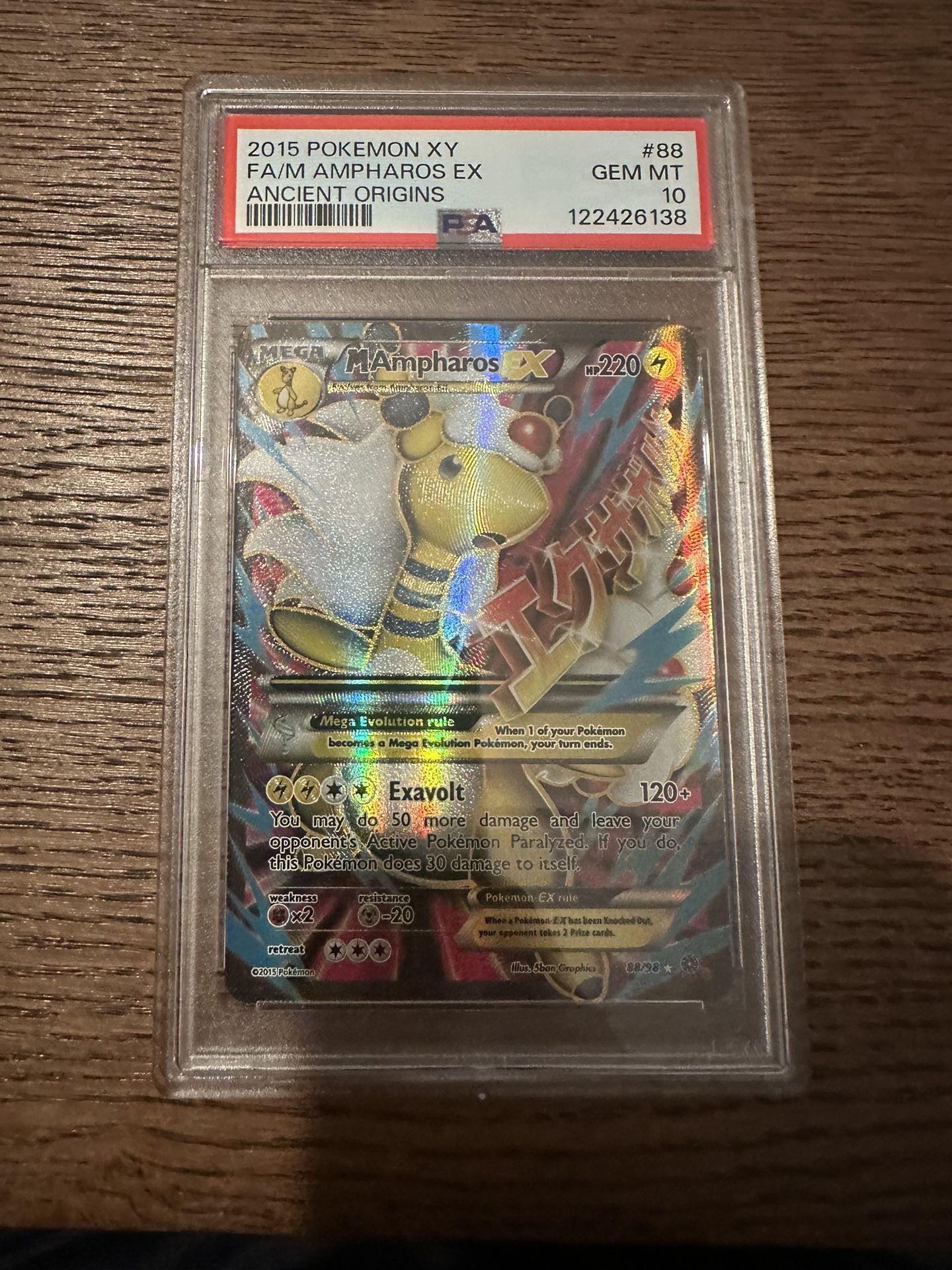 PSA 10 M AMPHAROS EX #88 POP 185