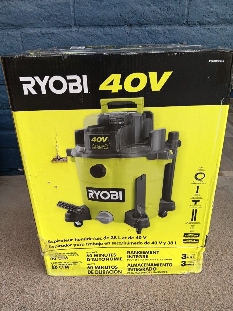 VACUUM RYOBI 40V TOOL ONLY