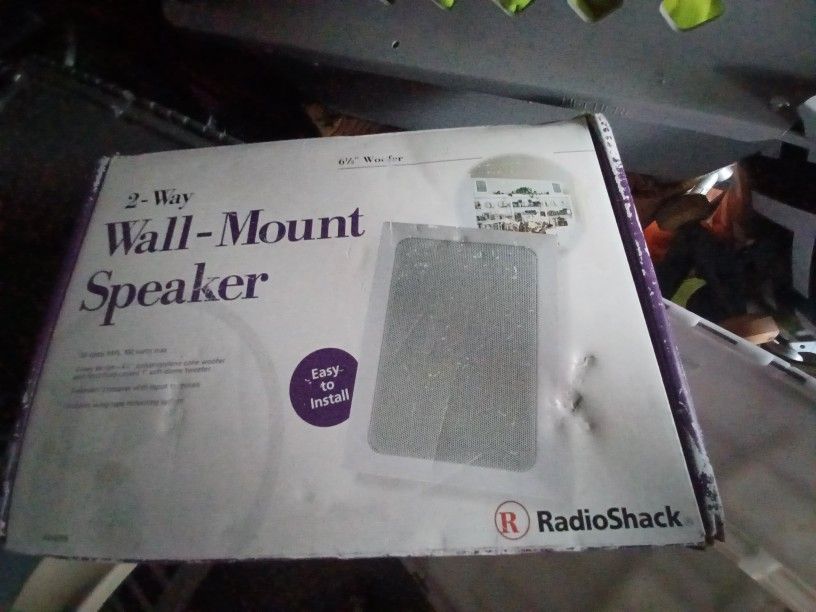 In wall speaker with amplifier