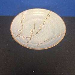 Sakura White Cherry Blossom Plate 