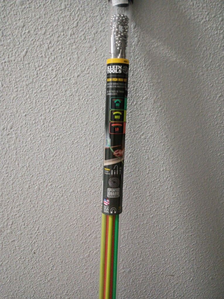 Klein Tools 25ft Glow Fish Rod Set