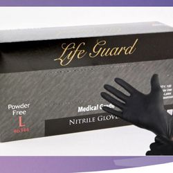 Black Nitrile Gloves (S-XL)  100 Pcs/bx 