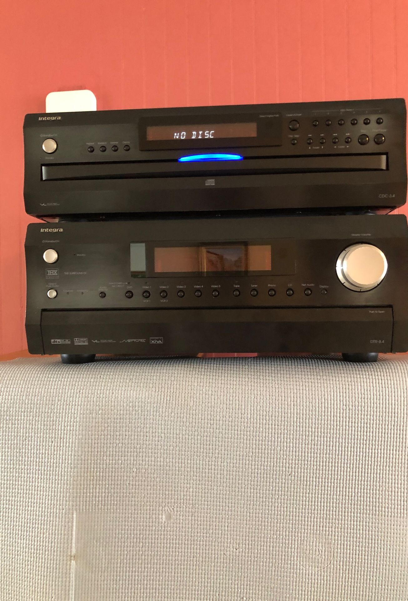 Integra , receiver and CD player.