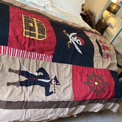  Pirate bedding Suede twin size comforter 
