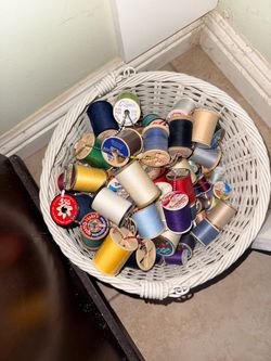 Large Lot of Mixed Color Sewing Thread Spools