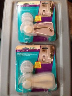 Kidco s353 door lever lock clear