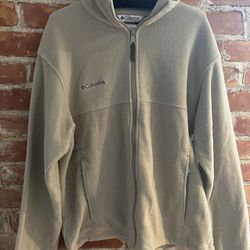 Camel Columbia fleece jacket 