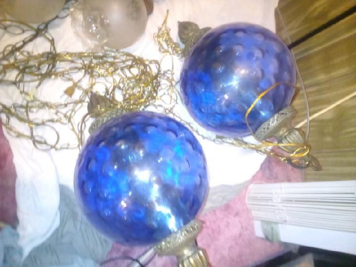 Antique Glass Ball Lamps