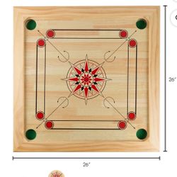Brand New 26 X 26 Carrom board - Open Box 
