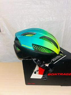 Bontrager Specter WaveCel Cycling Helmet – Brand new  * Color: Radioactive Yellow / Teal * Size: Medium (54–60 cm) * WaveCel protection technology * B