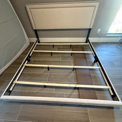King size bed frame + two twin box springs