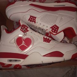 Men's Valentine's Day Jordan  4  Size 9.5,10
