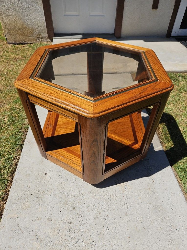 Oak End Table
