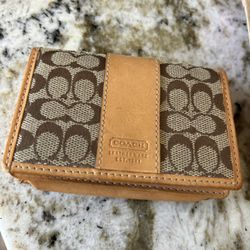 Vintage coach bifold wallet 
