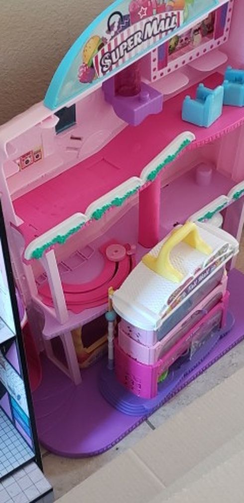 Shopkins Super Mall & Tall Mall Playset Toy Doll House