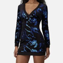 Cosmopolitan X Dress The Population Sequin Stretch Mini Dress