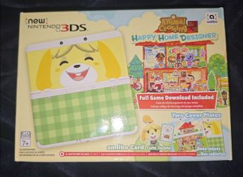 Animal Crossing New 3DS XL Box, Face Plates And Amiibo Cards Only