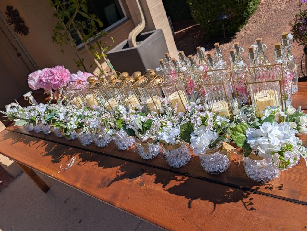 Wedding Decor (Pink, White And Gold Theme - With LED lighting