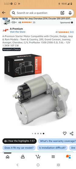JAVUAUTO starter motor 19616N